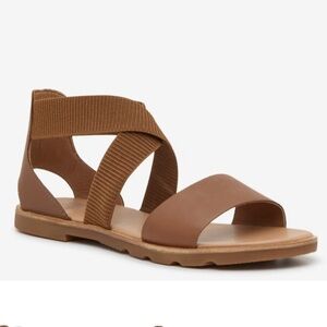SOREL Ella lll Brown Strappy Sandals size 9